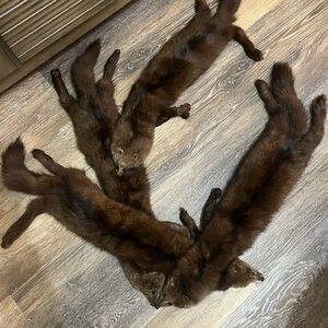 Vintage mink fur scarf